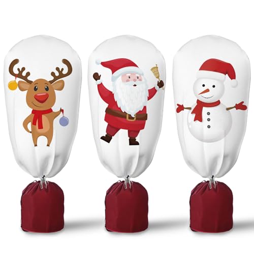 Voile D'hivernage Plante, Lot de 3 Voile Hivernage Plante Exterieur, Housse d'hivernage pour Plantes...