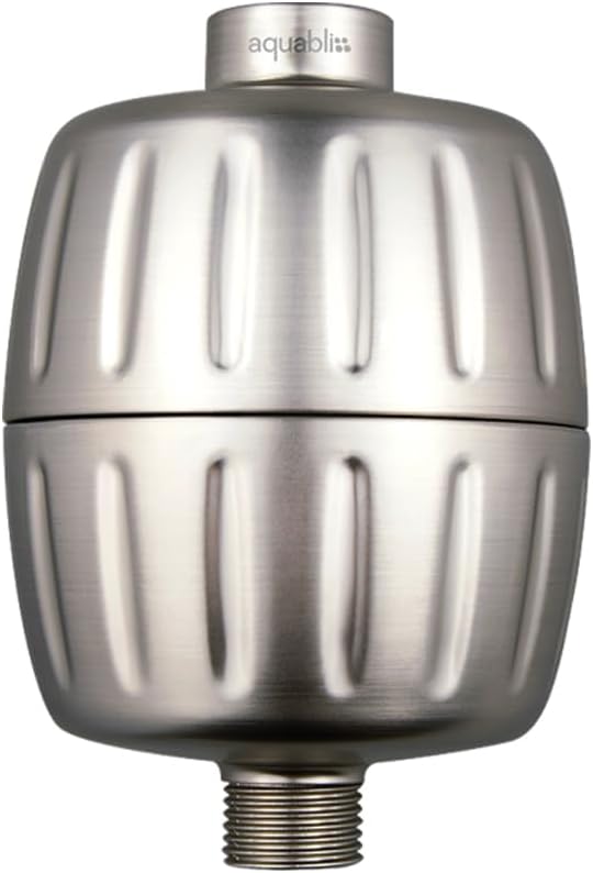 HD HEAVY DUTY High Output Shower Filter – Latest Superior Advanced 30x Filter Media - Universal Multi-Stage Shower Head Filter for Chemicals, Chlorine, Pesticides (SF500) - Brushed Nickel