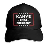 Ultaro Kanye 2024 President Baseball Cap Trucker Hat for Women & Men - Black