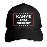 Ultaro Kanye 2024 President Hat Kanye 2024 Baseball Cap Kanye for President 2024 Trucker Hat for Women Men Black