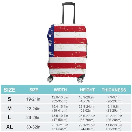 Luggage Covers Protector Suitcase Sleeve Carry On Luggage Cover Red Blue White American Flag (65) Anti Scratch Travel Suitcase Protector2