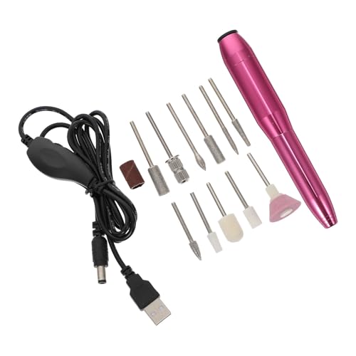 Kit de lima de uñas eléctrica Abaodam con motor silencioso y cabezales de aluminio