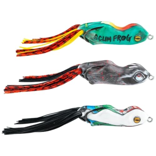 SCUM FROG Trailer Park Series Popper with a Hollow Body Frog Lure | 5/8 oz., Garden Gnome, Roadkill, Dumpster Fire