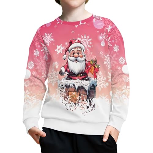 Boys Girls Sweatshirts Kids Casual Round Neck Sweatshirts Pullover Long Sleeve Sweatshirts Soft Comfy Tops S-XL - Main Image