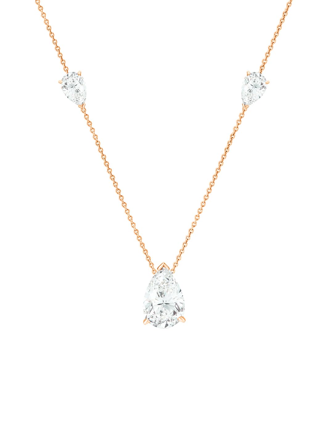 MINUTIAE Solitaire Diamond Necklace | Adjustable Elegant Stylish Charm Chain for Women (Rose Gold) (B0CR6CYJVX) Amazon Price History, Amazon Price Tracker