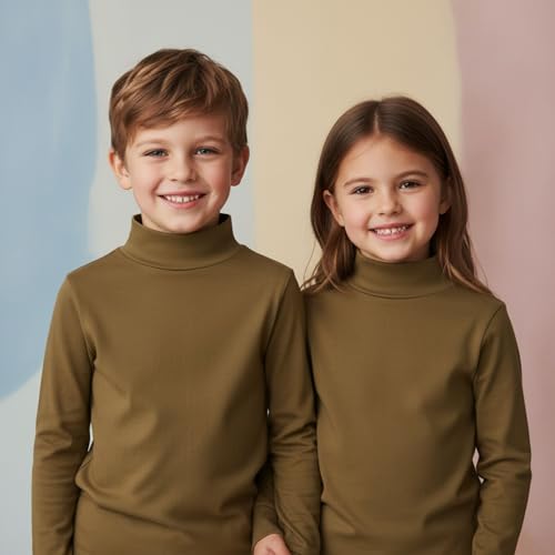 BABIDU | Camiseta Interior Niños Unisex Cuello Medio Alto Semicisne, Gama Punt NOU, Ropa para Niño y Niña de 2 a 16 Años Unisex, Camiseta Interior Manga Larga Algodón y Poliéster, Complemento Disfraz