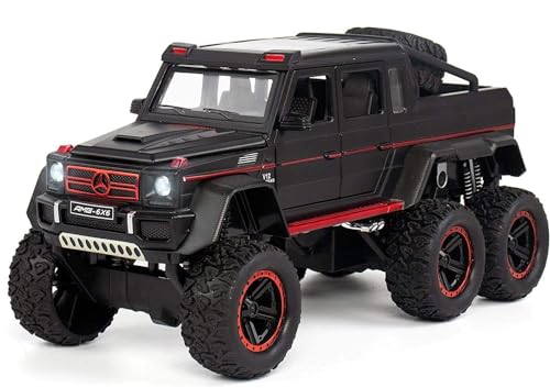 Image of Merceedes Benz G63 AMG 6X6 Model Car with Box, Zinc Alloy Pull Back Toy car with Sound and Light for Kids Boy Girl Gift [Colors as Per Stock] (Merceedes Benz G63 AMG 6X6)