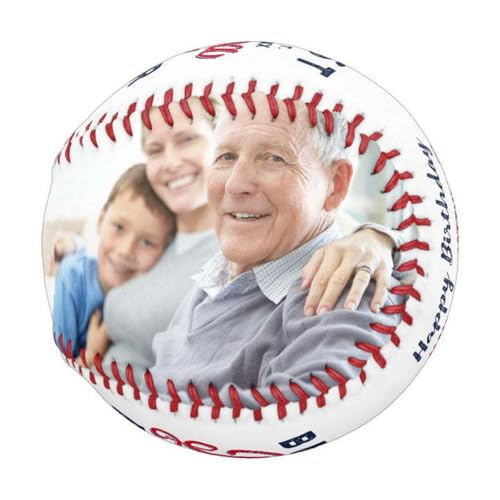 La Mejor Recopilación de dia del padre beisbol que Puedes Comprar On-line. 45 Bocheng - Bola de béisbol personalizada con fotos, regalos de béisbol, fotos personalizadas, para el día del padre, aniversario, conmemoración de Navidad (1 pieza, 7 x 7 cm)