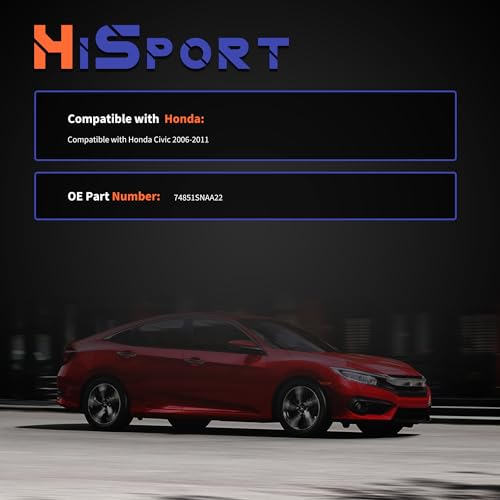 Image of HiSport 74851SNAA22 Door Lock Actuator Rear Liftgate - Tailgate Latch Assembly Compatible with Honda Civic 2006 2007 2008 2009 2010 2011