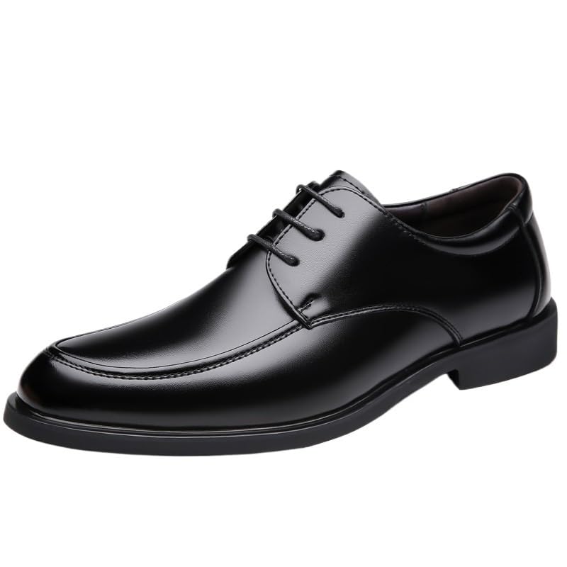 Fashion Mens Dress Oxford Shoes Burnished Leather Lace-up Brogue Non Slip Rubber Sole Slip Resistant Anti-Slip Tuxedo2