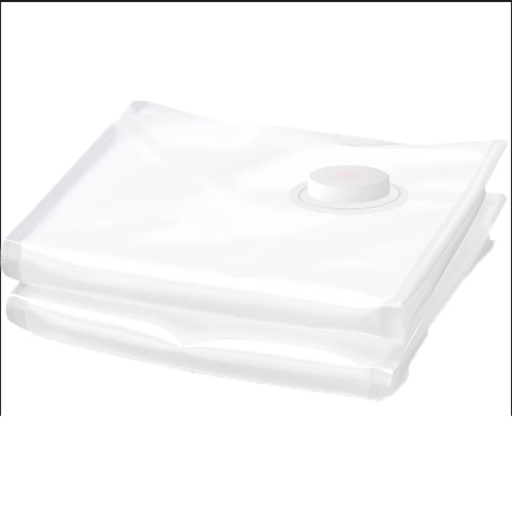 Vacuum Storage Bags 2-6pcs Vacuum Bag And Pump Cover For Clothes Storing Large Plastic Compression Save Space Travel Accessories Random Color(2pcs 50x70cm)