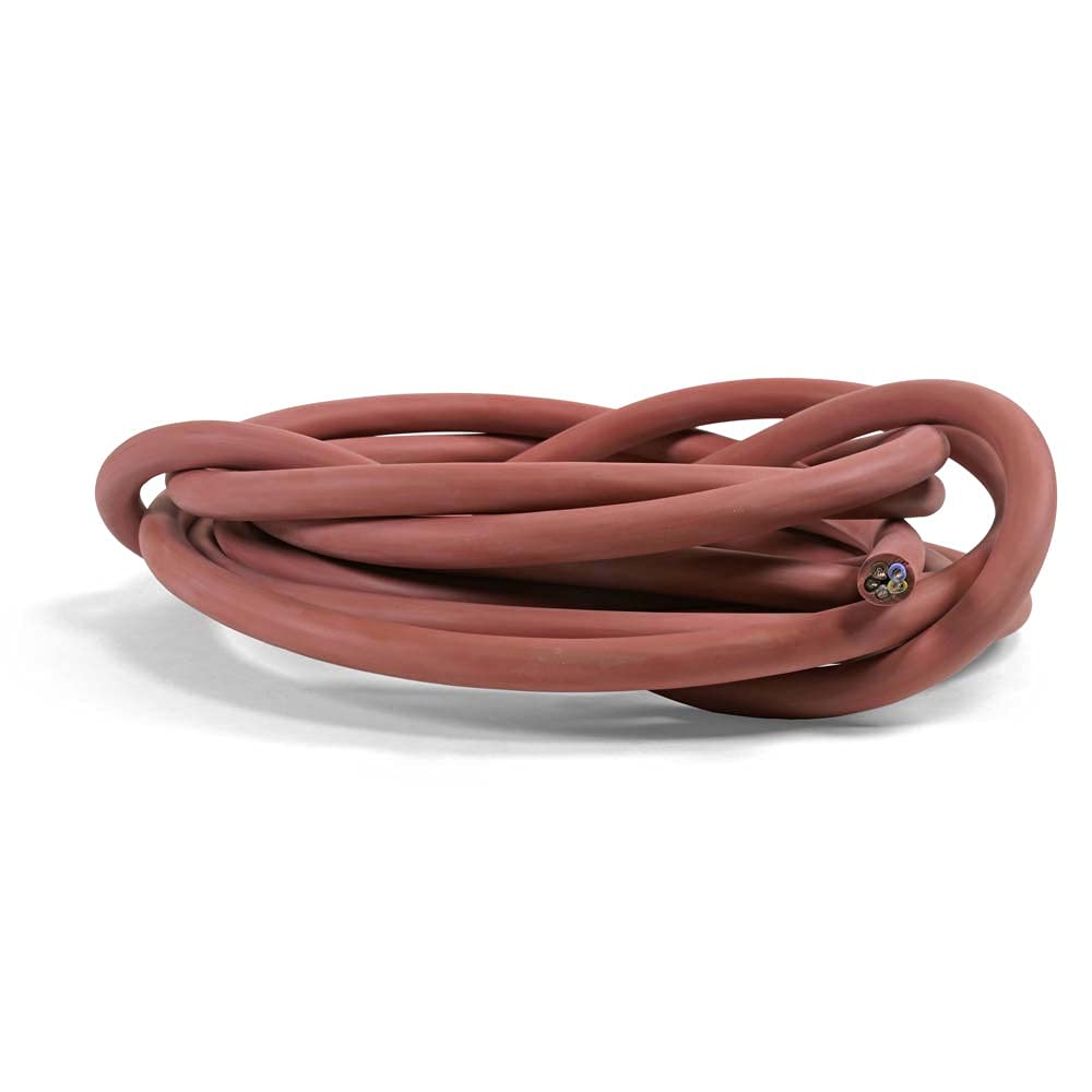 Silikon Ofenkabel 5x2,5mm² SiHF-J hitzebeständig bis 180°C - 5-adrig farbcodiert - Profi Anschlussleitung für Saunaöfen Heizgeräte Terrarien Industrie (5 m)