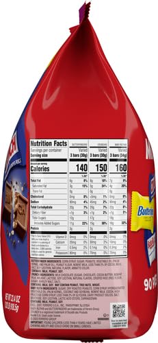Image of Assorted Butterfinger, Crunch, and Baby Ruth Mini Chocolates, 90 count Party Pack, 32.4 oz (Pack of 2)