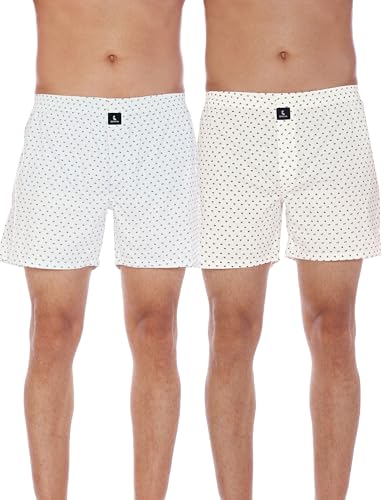 Image of Cotton Boxer Shorts for Men, Breathable, Comfortable & Lightweight (Pack of 2)