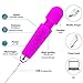 Wand Massager for Women, 8 Powerful Speeds 20 Vibration Modes, Portable Personal Rechargeable Massager, Handheld Cordless Waterproof Massager Therapy Back Neck Muscle Aches Sports Recovery, Quiet