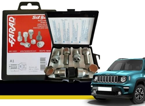 KIT BULLONI ANTIFURTO PER RUOTE STIL-BULL 1 CHIAVE PER RENEGADE