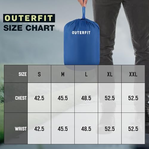 Outerfit Packable Puffer Jacket Men, Warm Lightweight Winter Jackets for Men