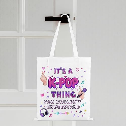 Bolsa tote para fans de K-Pop para mujer miniatura 3
