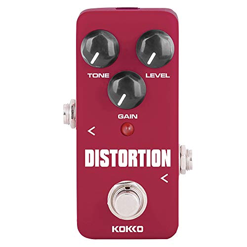 Pédale de distorsion analogique Kokko FDS-2 haute puissance et boîtier compact métallique