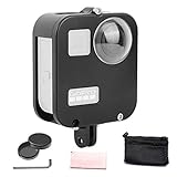 Compatible with Gopro MAX case,Aluminum Case Frame for GoPro MAX with 2 Aluminium Alloy Lens Cap 2 Protective Lens