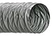 Hi-Tech Duravent Flexflyte VF Series PVC/Fiberglass Duct Hose, Grey, 12" ID, 12-11/32" OD, 25