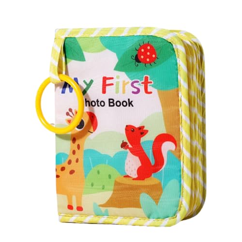 Dottduya Álbum de Bebé Libro de Fotos,Álbum Fotográfico Infantil - Libro De Recuerdos De Crecimiento En Tela Suave,Para Familias De Acogida Padres Primerizos Y Recuerdos De Viaje
