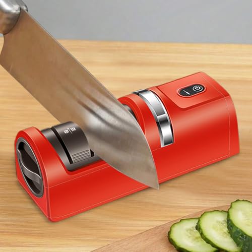 Afilador De Cuchillos Electrico, Cuchillo Electrico De Cocina, Herramienta Automática Para Tijeras Afilado Rápido Hogar, Para Uso Doméstico Cocina Restaurante Repostería
