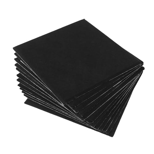 VICASKY 12 piezas paneles acústicos autoadhesivos ignífugos para reducción de ruido, paneles absorbentes para estudio y teatro en casa, fácil instalación miniatura 1