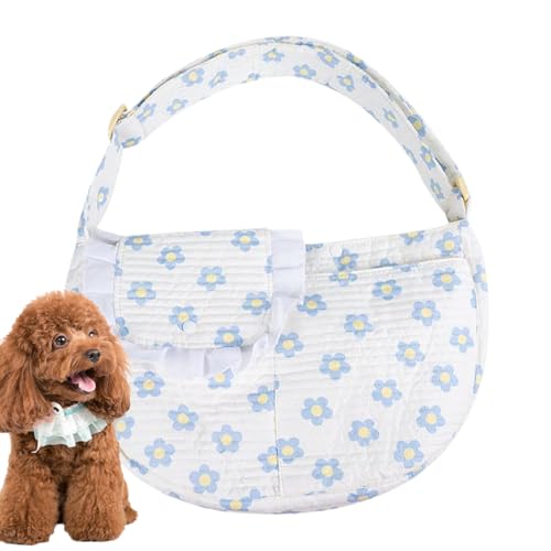 Borsa Trasportino per Gatti | Borsa Porta Cuccioli con Tasca Integrata - Traspirante Leggera e Sicura da Esterno per Viaggi e Uscite con Animali