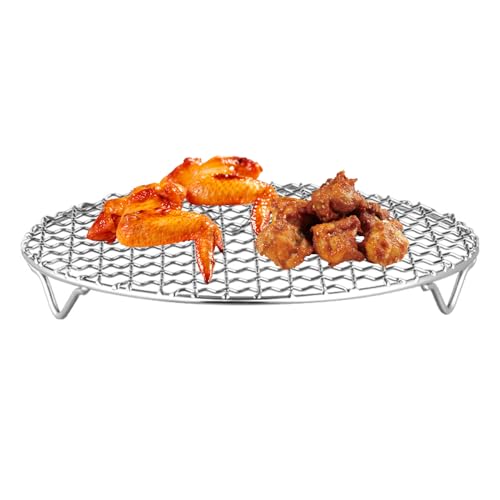 Repuesto de rejillas de parrilla – Repuesto de rejillas de parrilla de barbacoa de acero inoxidable, resistente al calor, estante de alto rendimiento para camping, parrilla, cocina, fogata