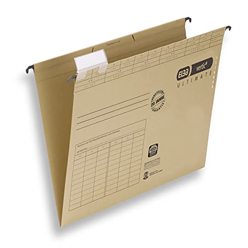 Elba Hängemappe vertic ULTIMATE, 25er Pack, DIN A4, Recycling-Karton, braun, 100331249, Naturbraun Elba Hängemappe vertic ULTIMATE, 25er Pack, DIN A4, Recycling-Karton, braun, 100331249, Naturbraun
