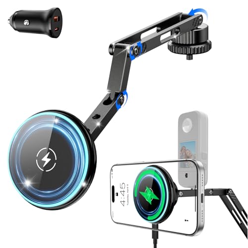 Image of CloudValley Extended 15W Magnetic Wireless Car Charger Phone Mount for Ford Bronco 2021-2026 2 /4 Door, Aluminum Alloy Magnetic Phone Holder, Off-Road Stable Anti-Shake No Drill Dash Mount
