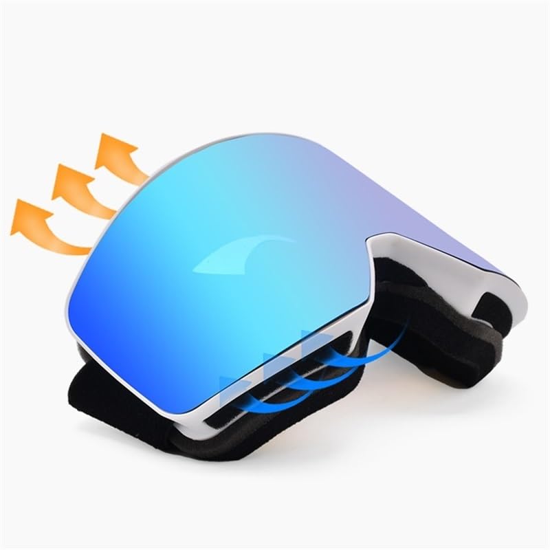 Lunettes de ski coupe-vent pour homme et femme, double pont, anti-buée, anti-reflets, protection UV