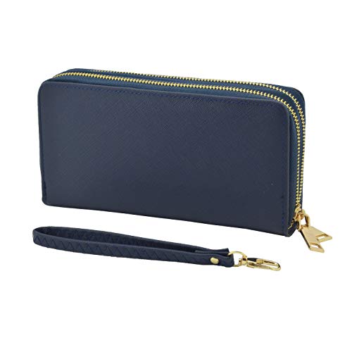 Preisvergleich Produktbild GreSel Damen Geldbörse Aus Kunstleder, mit Reißverschluss und Münztasche