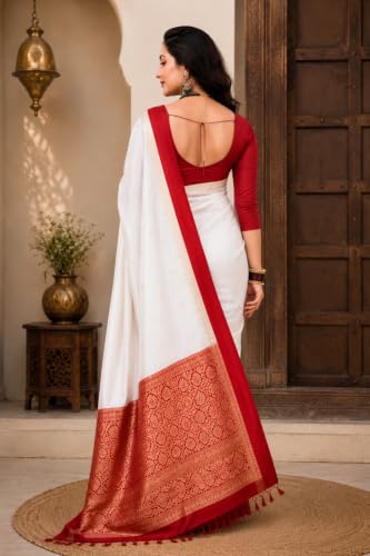 Image of Women's Glory Banarasi Satin Silk Saree for Women.