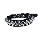 Generic 11-13" Leather Spiked Studded Dog Collar 7/8" Wide for Small/x-small Breeds and Puppies (Black, L: For Neck 11-13")
