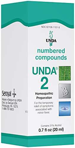 UNDA 2 Numbered Compounds | Homeopathic Preparation | 0.7 fl. oz. UNDA 2 Numbered Compounds | Homeopathic Preparation | 0.7 fl. oz.