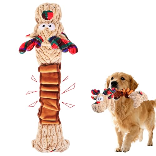 Juguete mordible sonoro navideño para perros