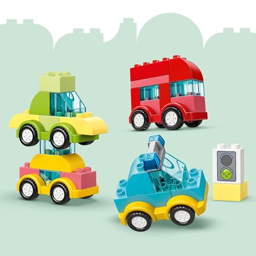 Image of LEGO DUPLO My First Creative Vehicles Learning Toy with Lots of Building Options - 10474