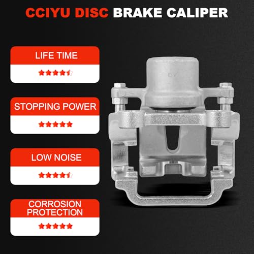 Image of cciyu Rear Right Brake Caliper Assembly w /Bracket 18B4993 2005-2021 For Chrysler For 300,2011-2016 2018-2021 For Dodge For Challenger,2006-2021 For Dodge For Charger,2005-2008 For Dodge For Magnum