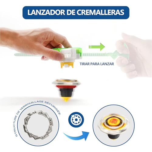 Infinity Nado Metal Warriors X Flame, 12 Pieces, Toys for Boys, 3 Years & Above, Multi Color