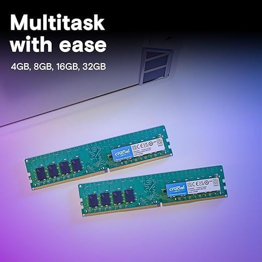 Image of Crucial RAM 32GB DDR4 3200 MHz CL22 Desktop Memory CT32G4DFD832A