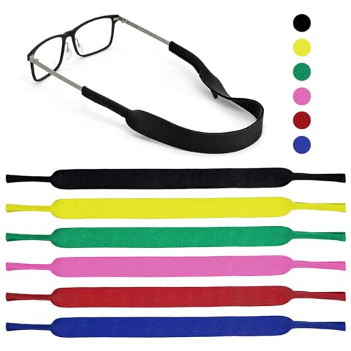 PLKSEI 6 Piezas Cordon Gafas de Sol Cuerda para Gafas Cordon Gafas Cordones para Gafas Cuerda Gafas de Sol Correa Gafas Correa de neopreno para Retención Gafas,para Niños,Hombres,Mujeres