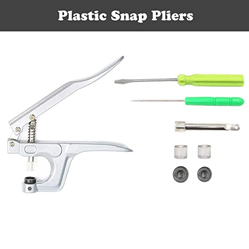 Snaps And Snap Pliers Set, 360 Sets Of Size T5 Plastic Snaps With Pliers For Sewing And Crafting #TOP3