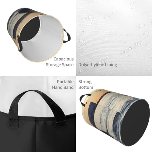 Grand panier à linge épaulard pour solutionner le rangement des couvertures de lit - 5