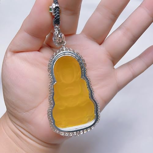Collier chalcédoine jaune naturel, un bijou source de lumière et de sérénité - 4
