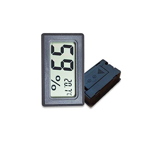 Medidor de temperatura e umidade, 5pcs Mini LCD digital sem fio higrômetro