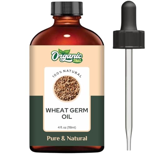 Image of Organic Zing Wheat Germ (Triticum aestivum) Oil | Pure & Natural Essential Oil for Aroma, Diffusers, Skincare & Haircare - 118ml /3.99fl oz