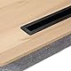 Relaxdays Laptopkissen mit Handyhalter, BxT: 46 x 35 cm, Laptopunterlage für Bett & Sofa, Laptop Knietablett, Natur/grau
