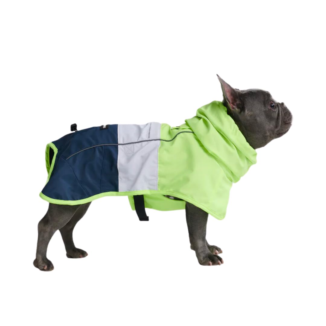 Spark Paws Dog Raincoat, Waterproof Coat Rain Jacket for Small Medium Large Dogs Reflective Breathable Full-Body Coverage